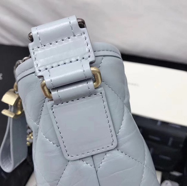 2019 CC original calfskin gabrielle hobo bag A93824 light blue