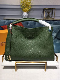 Louis vuitton original monogram empreinte calfskin artsy mm m43876 blackish green