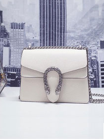 GG original leather dionysus mini shoulder bag 421970 white