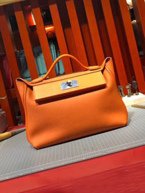 Hermes togo leather small kelly 2424 bag H03698 orange