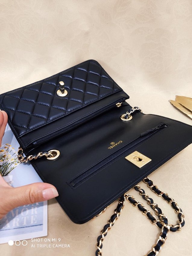 CC original lambskin woc chain bag 80982 black