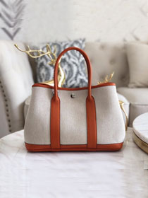 Hermes original canvas small garden party 30 bag G30 white&orange