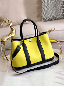 Hermes original canvas small garden party 30 bag G30 yellow