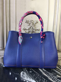 Hermes calfskin large garden party 36 bag G360 blue