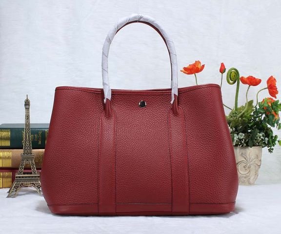 Hermes calfskin large garden party 36 bag G360 bordeaux