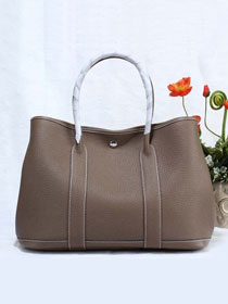 Hermes calfskin large garden party 36 bag G360 dark grey