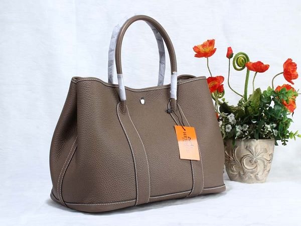 Hermes calfskin large garden party 36 bag G360 dark grey