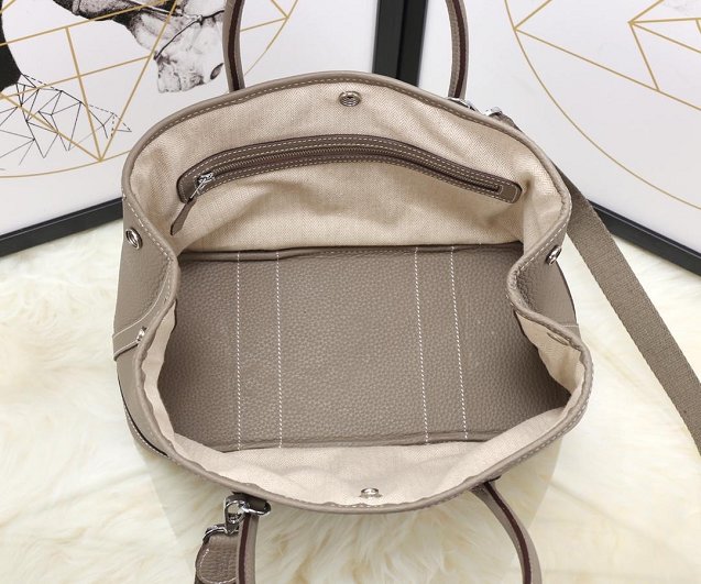 Hermes calfskin small garden party 30 bag G300 grey