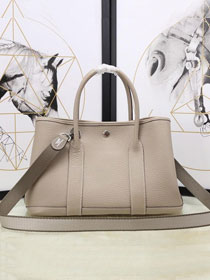 Hermes calfskin small garden party 30 bag G300 light grey