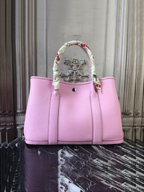 Hermes calfskin small garden party 30 bag G300 pink