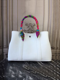 Hermes calfskin small garden party 30 bag G300 white