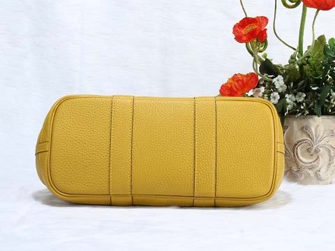 Hermes calfskin small garden party 30 bag G300 yellow