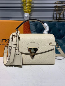 2019 louis vuitton original monogram empreinte calfskin georges BB M53943 beige