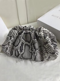 2019 BV original python leather large pouch 576227 grey