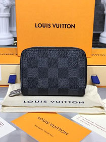 Louis vuitton monogram graphite double zippy wallet N58103