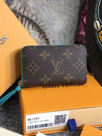 Louis vuitton monogram zippy multicartes M61299 blue