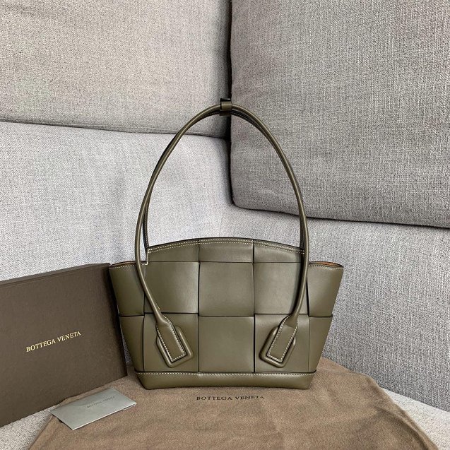 2019 BV original calfskin small arco 33 bag 575943 khaki