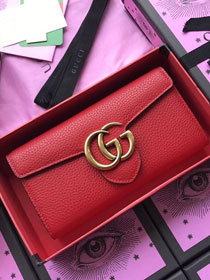 GG calfskin wallet 400586 red