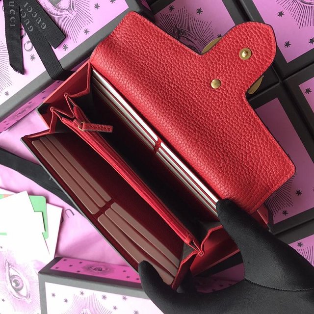 GG calfskin wallet 400586 red