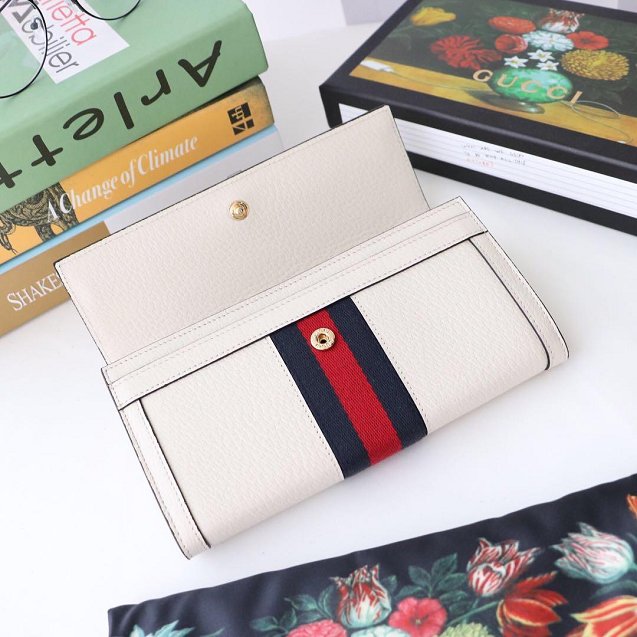 GG calfskin wallet 523153 white