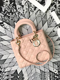 Dior original lambskin lady dior bag 44551 apricot