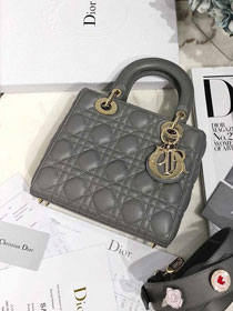 Dior original lambskin small my ABCdior bag M0538 grey