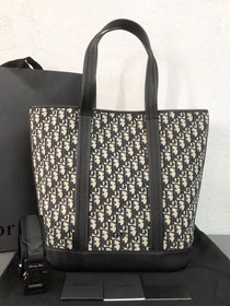 2019 Dior original canvas shopping bag 93304 black