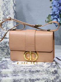 Dior original smooth calfskin 30 montaigne flap bag M9203 apricot