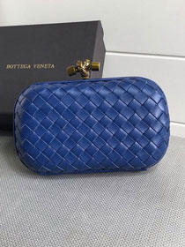 BV original lambskin knot clutch 113085 blue