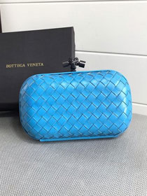 BV original lambskin knot clutch 113085 sky blue