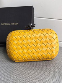 BV original lambskin knot clutch 113085 yellow