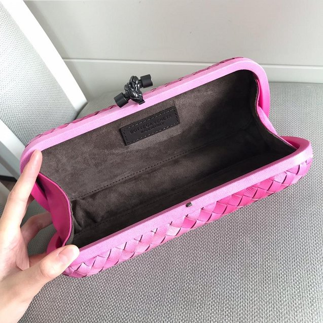 BV original lambskin large stretch knot clutch 202031 pink