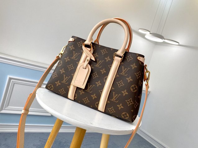 2020 louis vuitton original monogram soufflot handbag BB m44815 apricot