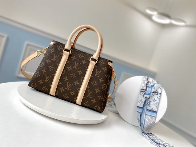 2020 louis vuitton original monogram soufflot handbag BB m44815 apricot