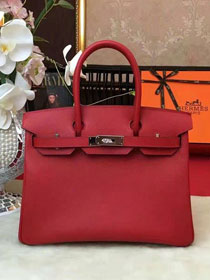 Hermes original epsom leather birkin 35 bag H35-3 red