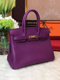 Hermes original togo leather birkin 30 bag H30-1 purple