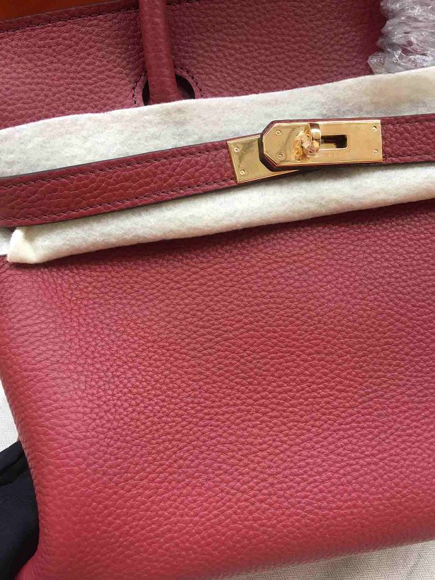 Hermes soft calf leather birkin 25 bag H25-5 bordeaux	