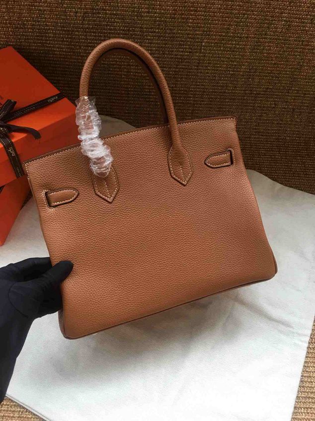 Hermes soft calf leather birkin 30 bag H30-5 coffee