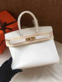 Hermes soft calf leather birkin 35 bag H35-5 white