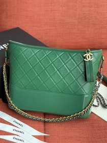 2020 CC original calfskin gabrielle hobo bag A93824 green