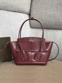 2020 BV original smooth calfskin mini arco 29 bag 600606 bordeaux