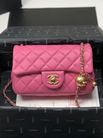 2020 CC original lambskin flap bag AS1787 pink