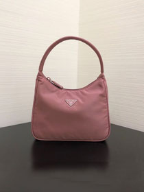 Prada original nylon mini hobo bag MV519 light pink