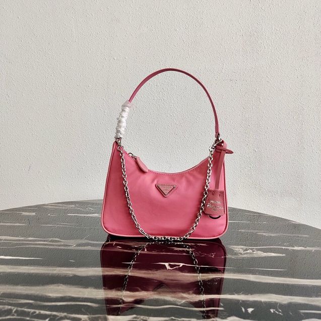 Prada original nylon re-edition 2005 mini bag 1NE204 pink