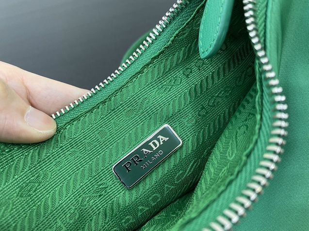 Prada original nylon shoulder bag 1BH204 green