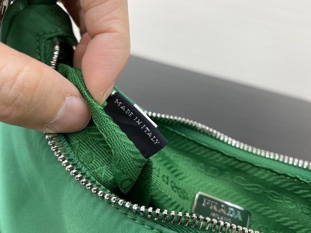 Prada original nylon shoulder bag 1BH204 green