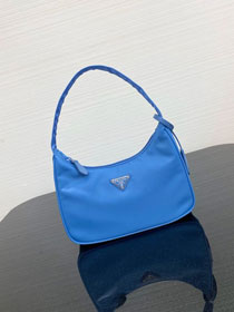 Prada re-edition 2000 nylon mini bag 1NE515 blue