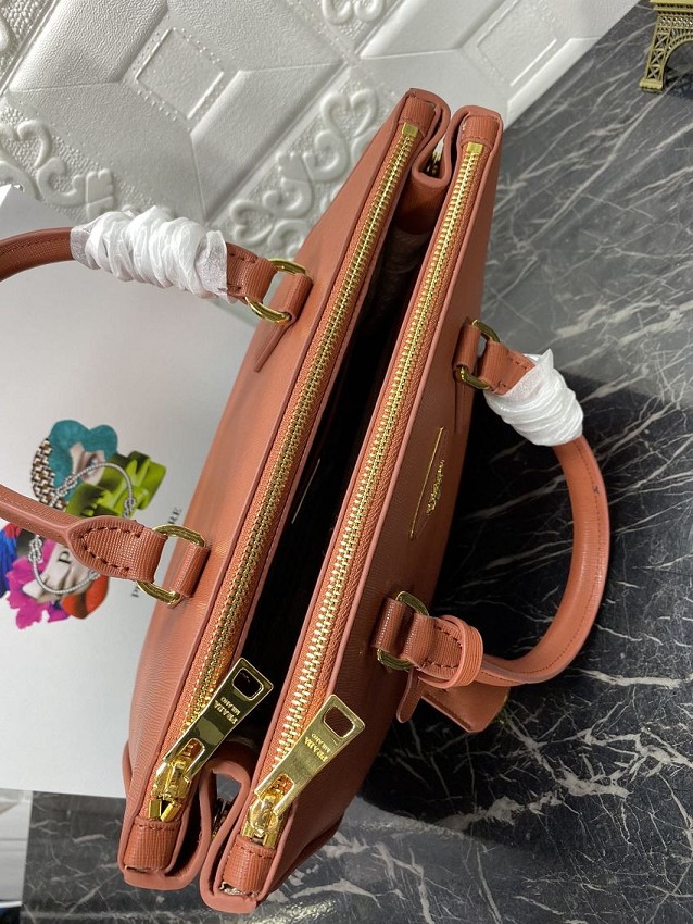 Prada saffiano leather tote bag 1BA274 camel