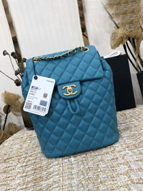 CC original lambskin medium backpack A91121 turquoise