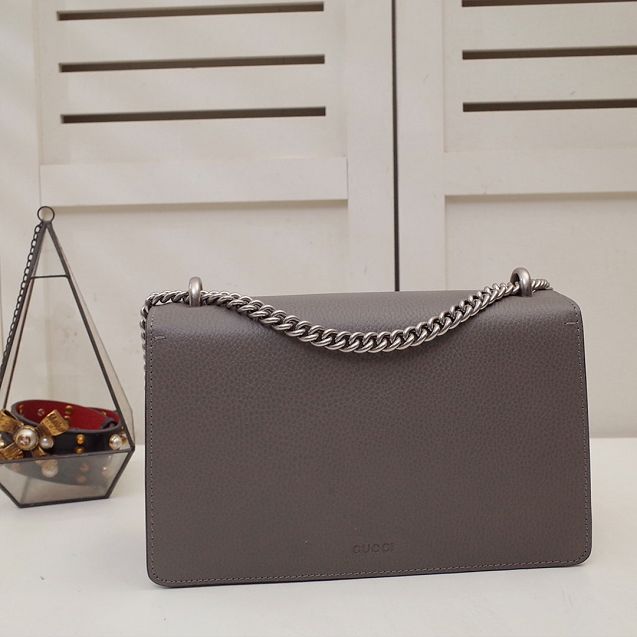 GG original calfskin dionysus small shoulder bag 400249 grey